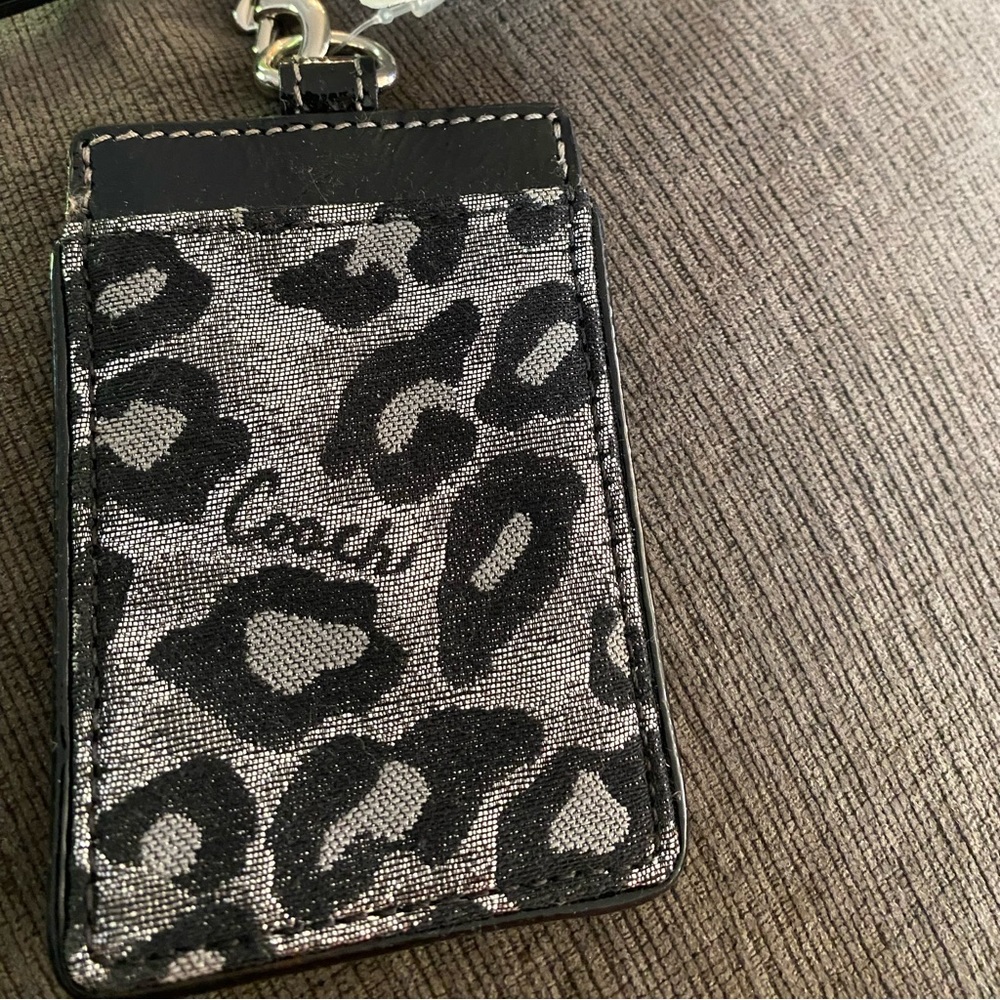 Coach lanyard ID case